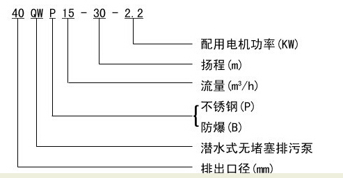 304不鏽鋼無堵塞潛水排汙（wū）泵QW WQ，無堵塞潛水排汙泵，不鏽鋼無堵塞潛水排汙泵